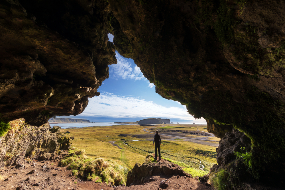 the Loftsalahellir Cave on the Iceland Ring Road
