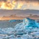 Glacier lagoon in south iceland