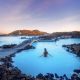 Woman bathing at the Blue Lagoon Iceland