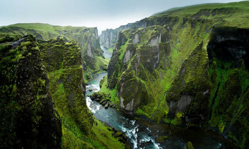 Photo of Fjaðrárgljúfur Canyon which is an epic canyon located in South Iceland. 