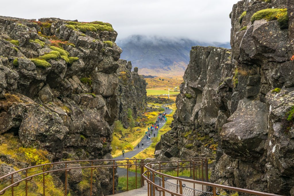 Photo of Thingvellir National Park which  is a gorgeous nature park located in Bláskógabyggð in southwestern Iceland.