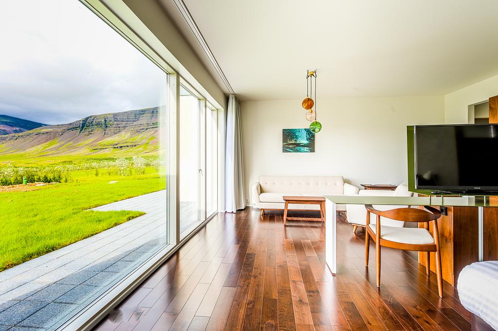 Photo of guest room at Fosshotel Vatnajokull which is located in Iceland and is one of the best Hofn Hotels. 