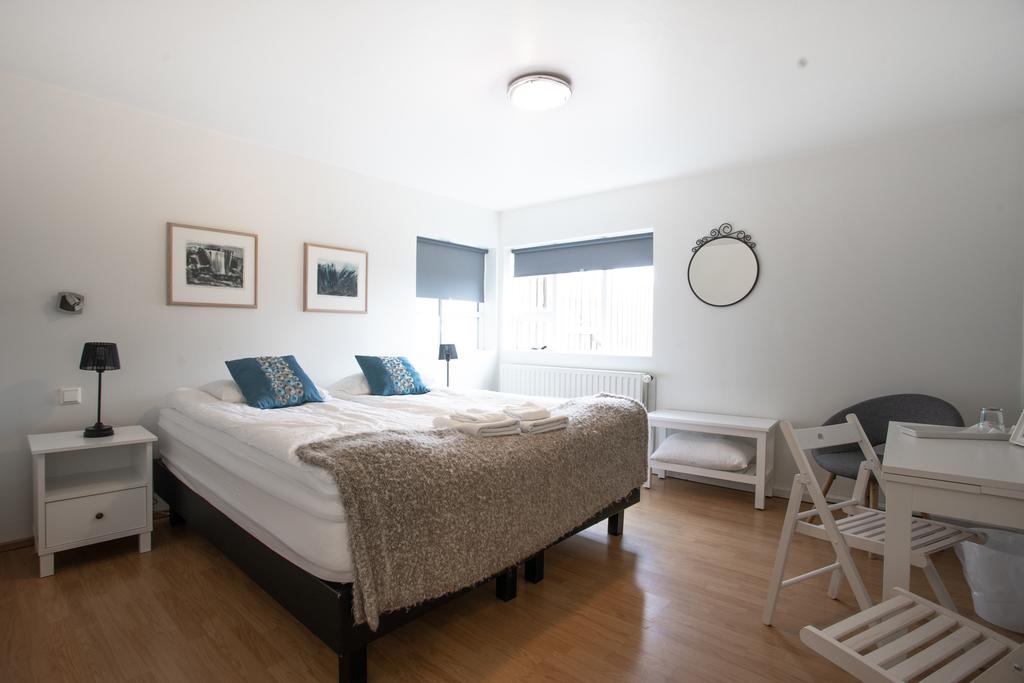 Photo of a guest room at the Old Airline Guesthouse that is located in Iceland. 