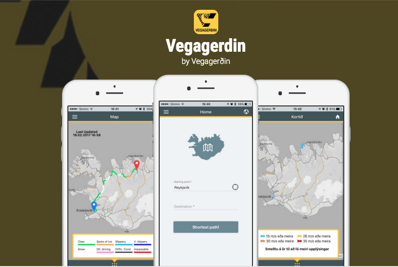 Vegagerdin is the best app for road conditions in Iceland