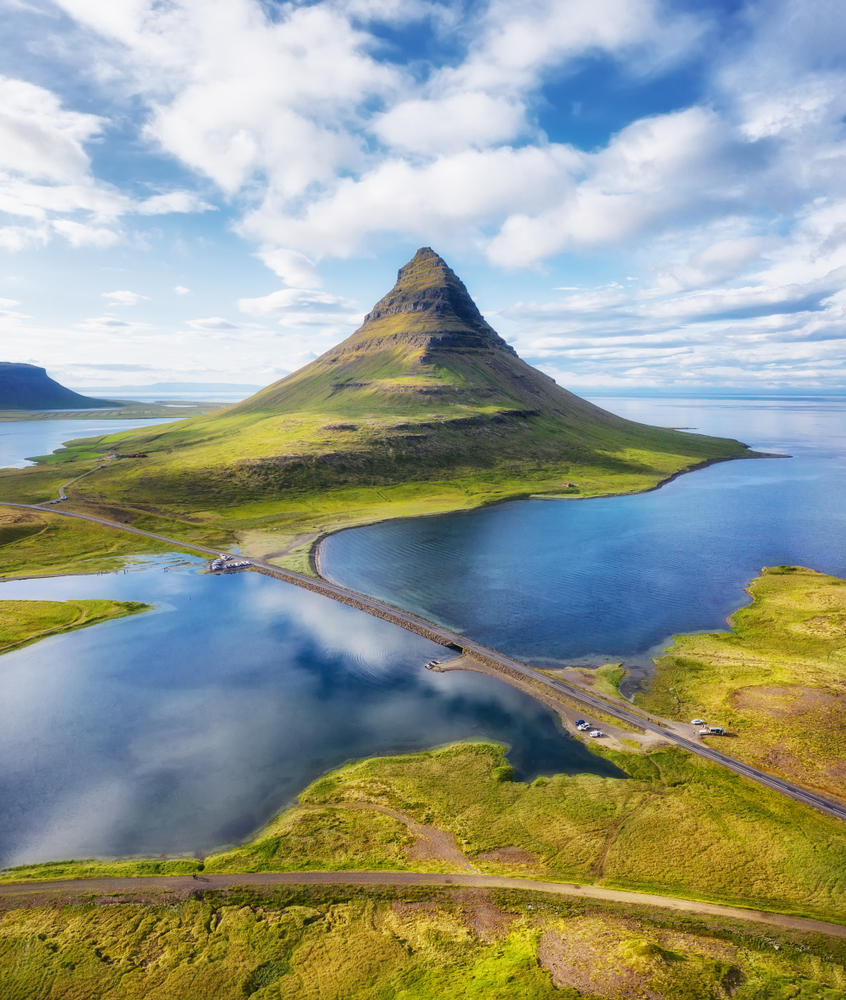 Photo of a beautiful road in Iceland.