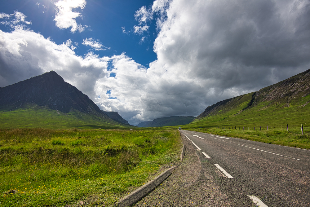 Photo of a road you could go driving in Iceland on.