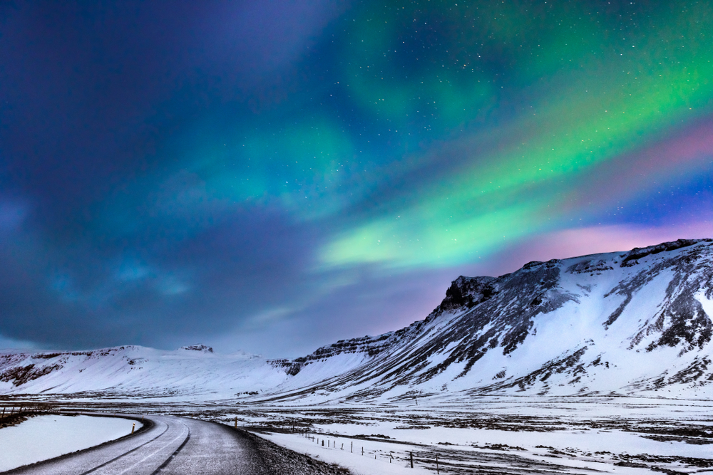 Photo of Northern Lights you can drive to in Iceland.