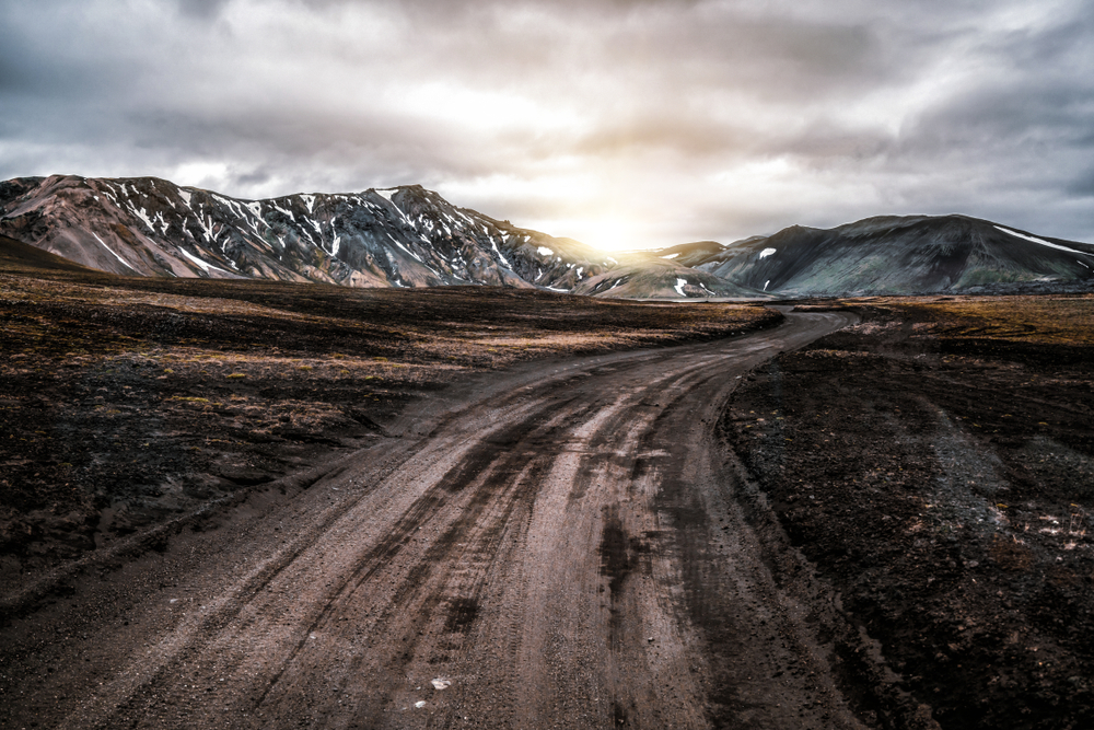 Photo of one of Iceland's F-roads, for some more rustic driving in Iceland.