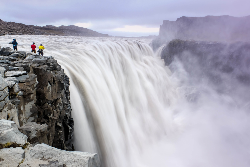 Powerful dettifos waterfall North Iceland