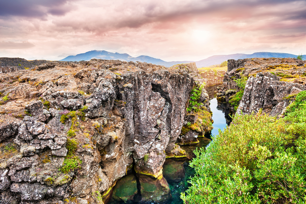 Thingvellir National Park in Iceland visited on a Golden Circle Tours 