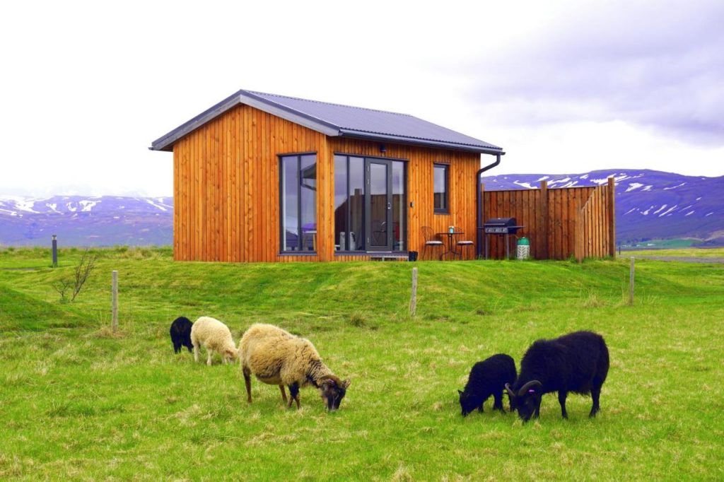 Austurey Cottages is a scenic place to stay in Iceland.