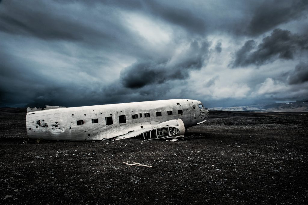 Sólheimasandur Airplane Wreck on a moody day