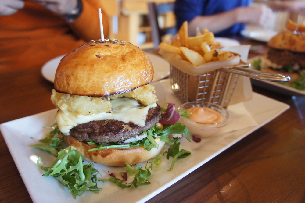 a nice juicy burger with fries like you can get at Hamborgarafabrikkan in Reykjavik