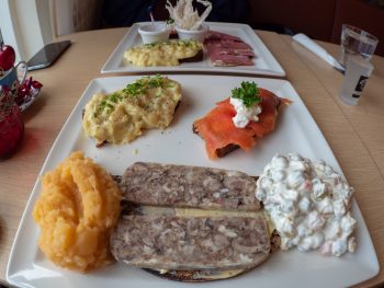 An Icelandic food platter in an article about restaurants in Iceland