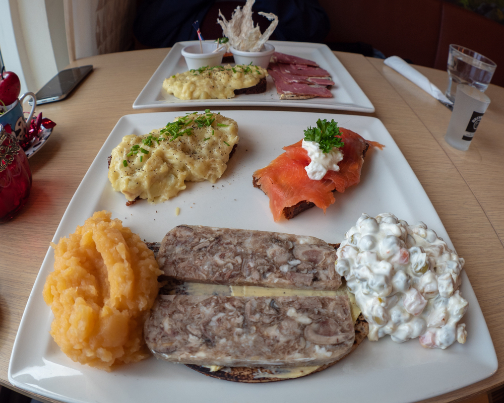 An Icelandic food platter in an article about restaurants in Iceland