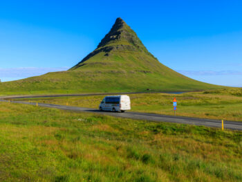 one of the best multi day tours in iceland going past an iceland mountain